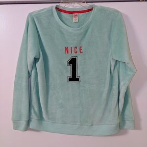 So Intimates "Nice 1" Light Blue Long Sleeve Pajama Shirt